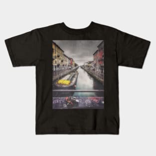 Navigli, Milano Kids T-Shirt